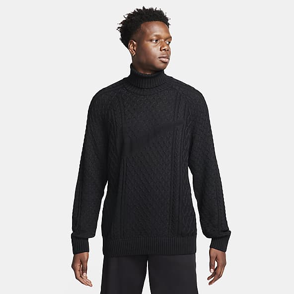 Black turtleneck nike hoodie new arrivals